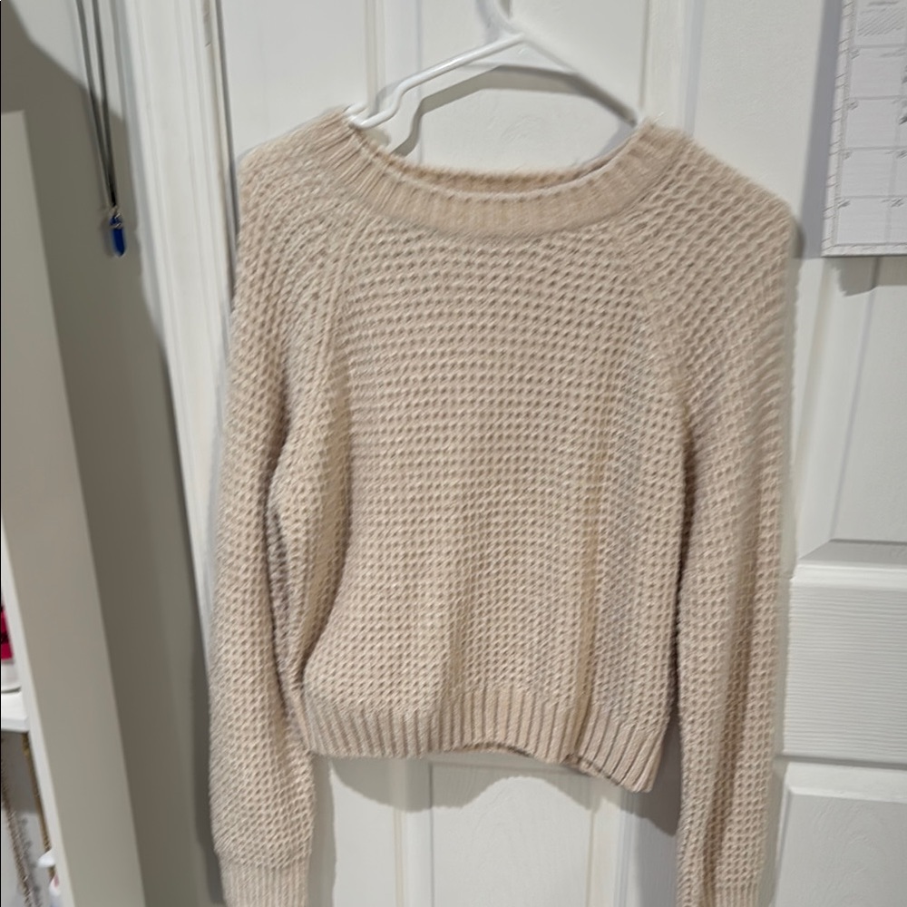 Cozy Beige Knit Sweater